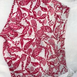 Lilly Pulitzer Pink and White Patterned Shorts